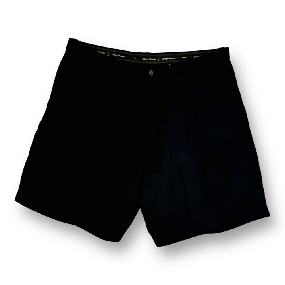 Tommy Bahama Men's Pure‎ Silk Double Pleat Shorts Black Size 40x9